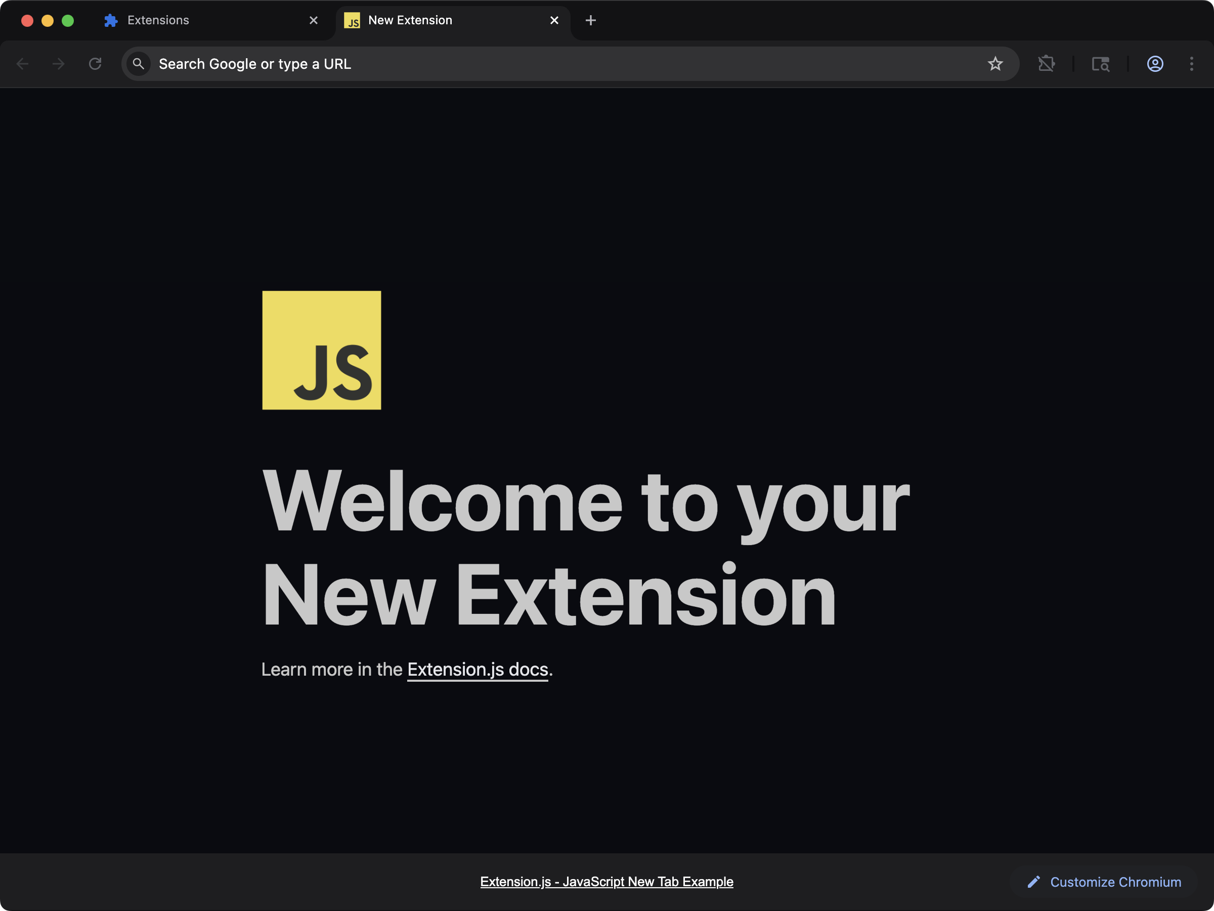 Templates – Extension Dev